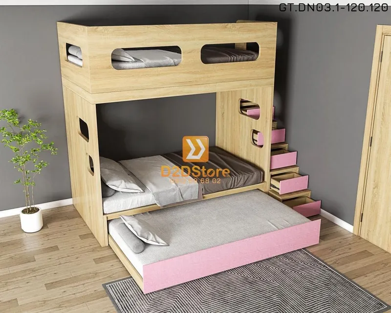 Hệ giường tầng tiêu chuẩn HGT.TC04 - Ảnh 1