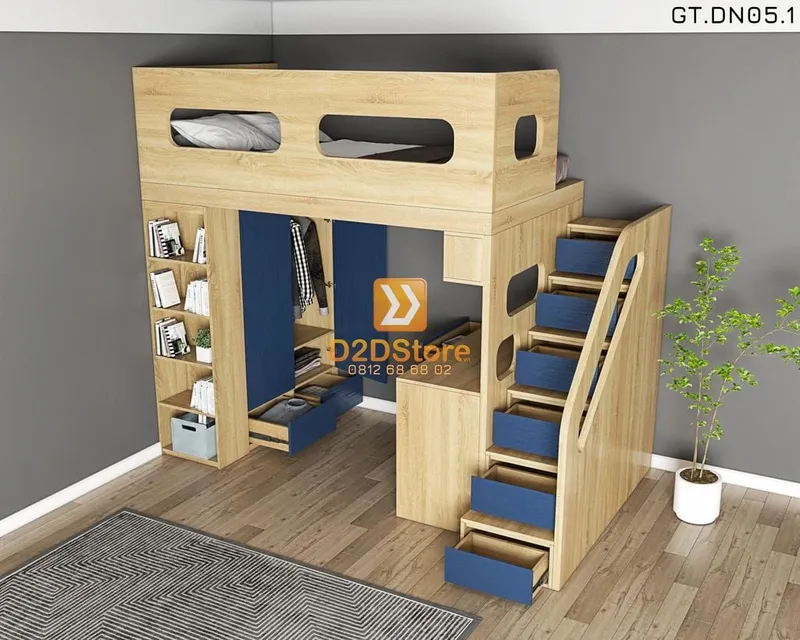 Hệ giường tầng tiêu chuẩn HGT.TC06 - Ảnh 6