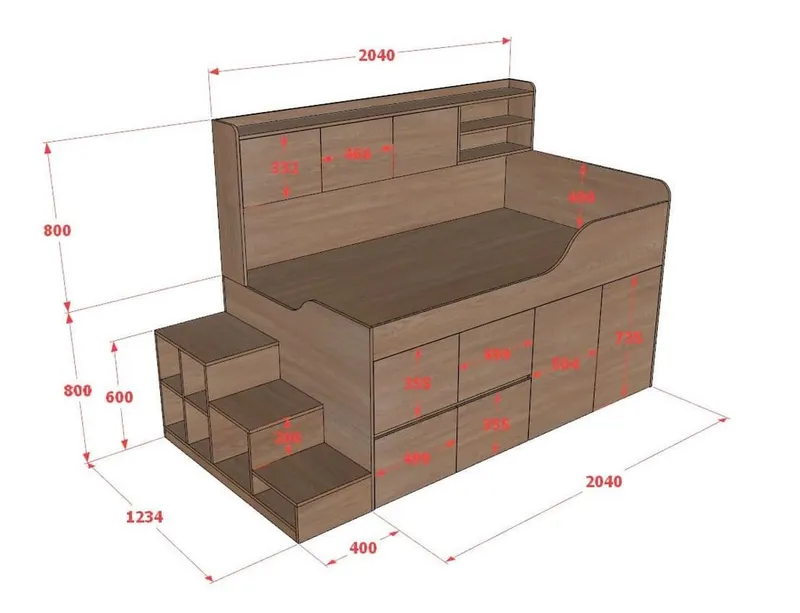 Giường đa năng lưu trữ thông minh BC.GDN27 - Ảnh 2