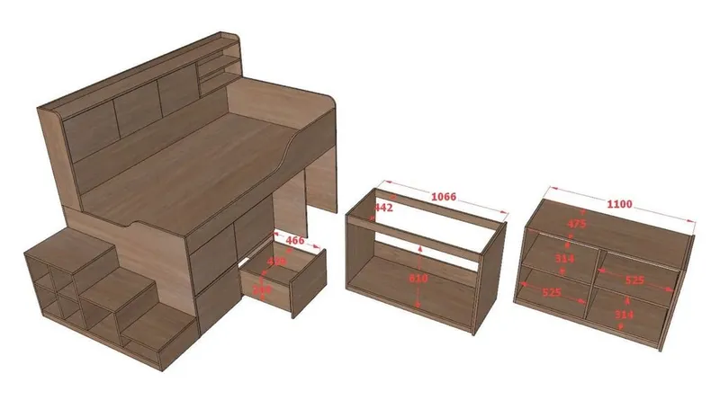 Giường đa năng lưu trữ thông minh BC.GDN27 - Ảnh 3