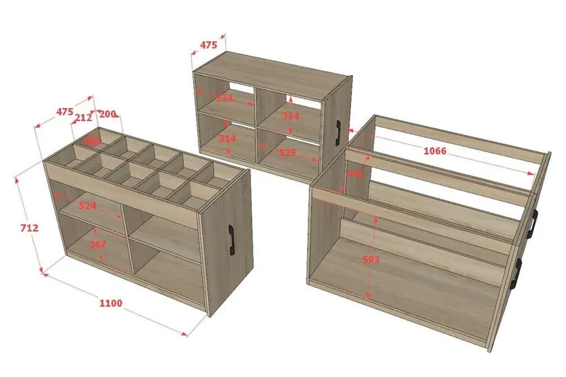 Giường đa năng nhiều tủ lưu trữ BC.GDN25 - Ảnh 3