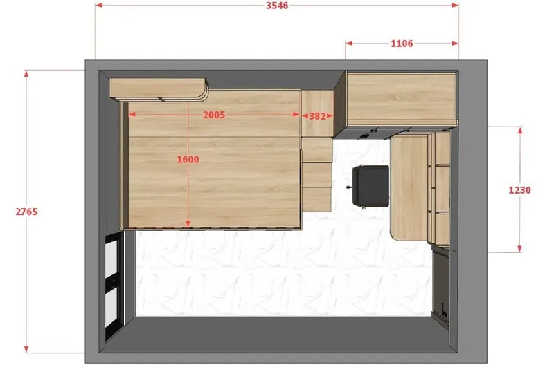 Phòng ngủ cho bé với hệ giường tủ bàn kết hợp nhà chị Sâm - Ảnh 3