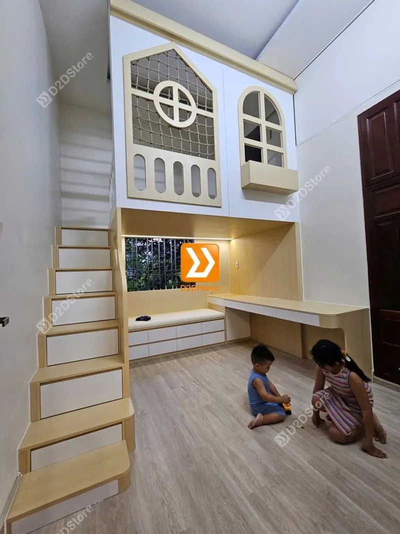 Phòng ngủ giường tầng cho bé gái nhà chị Thanh Diễm - Ảnh 8
