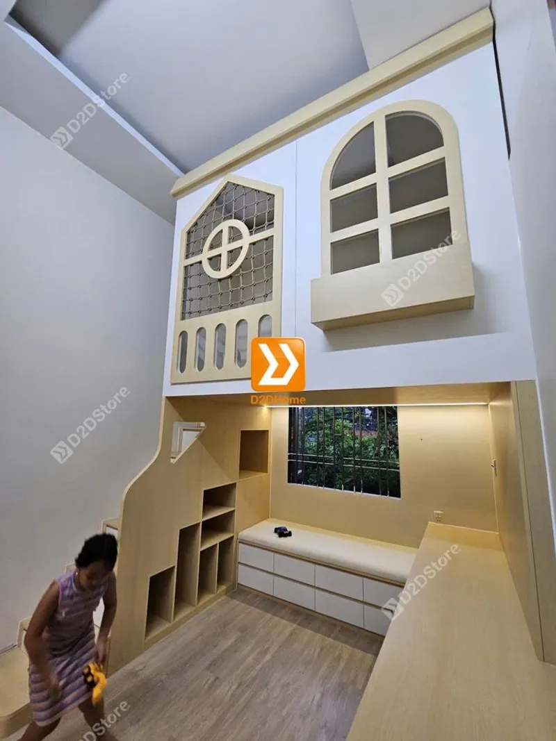 Phòng ngủ giường tầng cho bé gái nhà chị Thanh Diễm - Ảnh 9