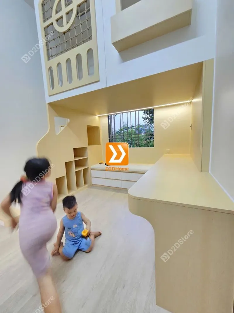 Phòng ngủ giường tầng cho bé gái nhà chị Thanh Diễm - Ảnh 11