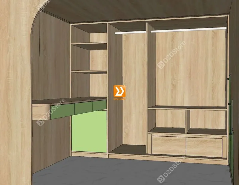 Phòng ngủ giường tầng đối xứng cho 2 bé trai nhà chị Liễu - Ảnh 4