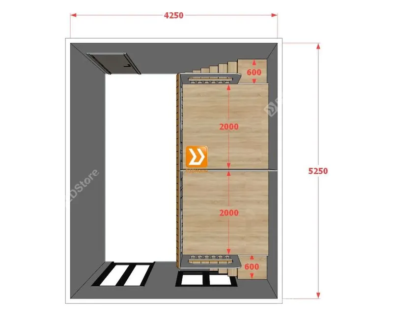 Phòng ngủ giường tầng đối xứng cho 2 bé gái nhà chị Cẩm - Ảnh 3