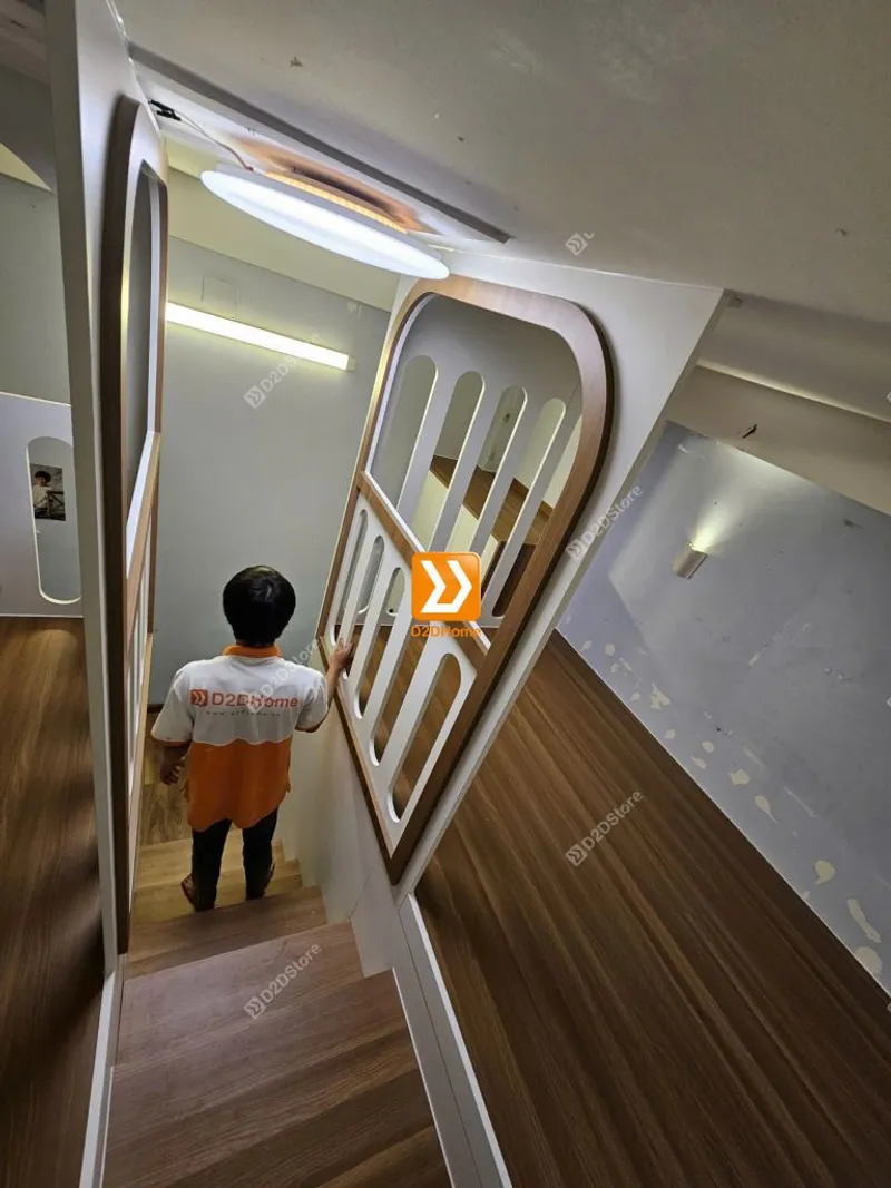 Phòng ngủ giường tầng cho bố mẹ và 2 bé nhà chị Phương Nguyễn - Ảnh 7