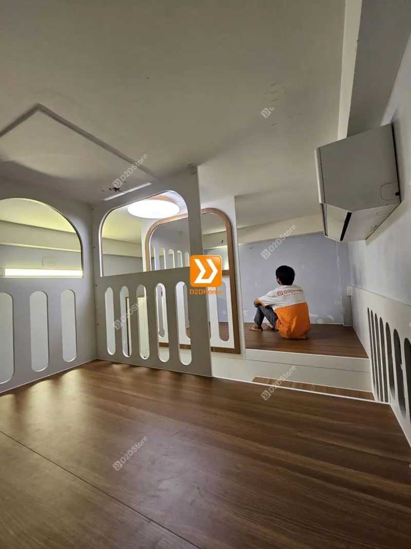 Phòng ngủ giường tầng cho bố mẹ và 2 bé nhà chị Phương Nguyễn - Ảnh 19